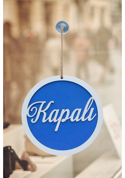 Yuvarlak Model 3d Açık-kapalı Tabelası - Saks