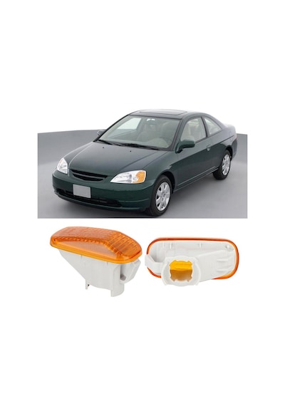 Honda Civic Sağ Sol Ön Çamurluk Sinyal Lambası Takım 2002-2005