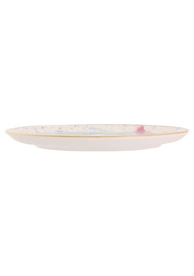 Porland Cosmos Desen6 Düz Tabak 24 Cm Sku: Smg8690010558893 Açık Gri