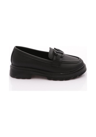 Dgn 2621153 Kadın Tokalı Loafer Ayakkabı Siyah