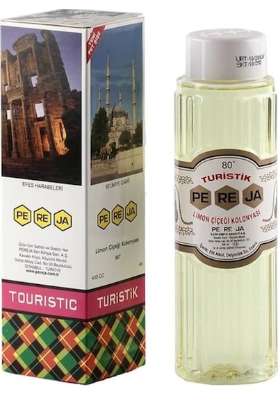 Pereja 80 Derece Turistik Limon Çiçeği Kolonyası Pet Şişe 400 ML