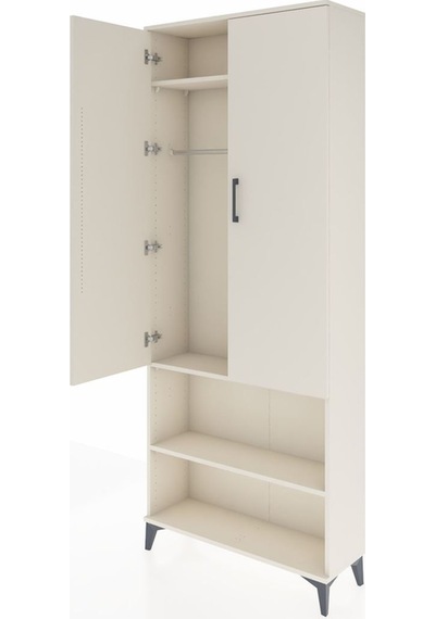 Arges Dolap 3 Raflı 2 Kapaklı Tek Askılı 88x30x221 Aytaşı-aytaşı Aytaşı