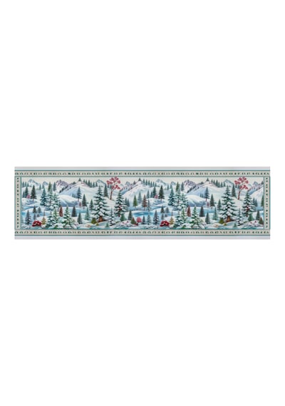Yılbaşı Temalı Dijital Baskılı Runner Örtüsü Christmas 40x140 Cm Yılbası9