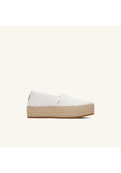 10019820 White Espadril Kadın 10019795 10019820 Toms Valencıa Beyaz