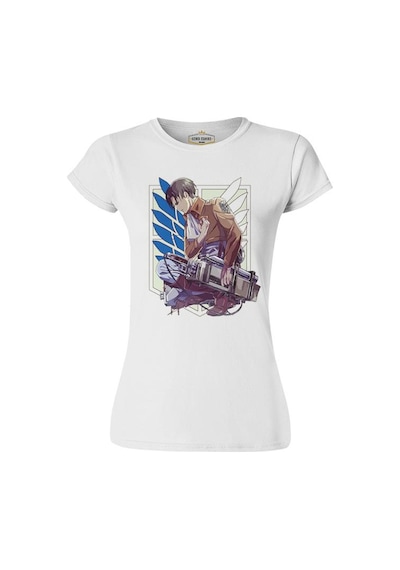 Levi Ackerman - Aot Beyaz Kadın Tshirt 001