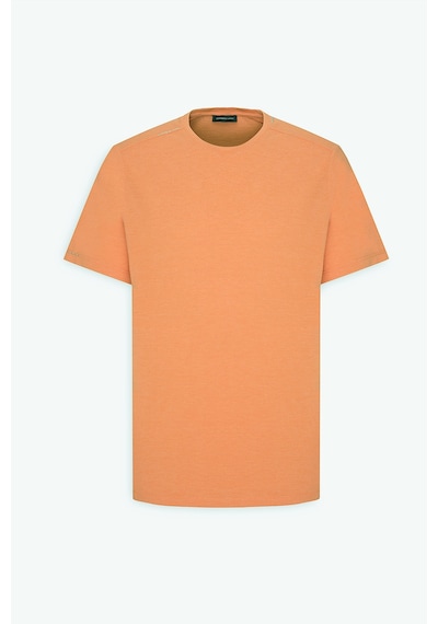 AC&Co / Altınyıldız Classics Erkek Turuncu Slim Fit Dar Kesim Pamuklu Bisiklet Yaka Tişört Turuncu