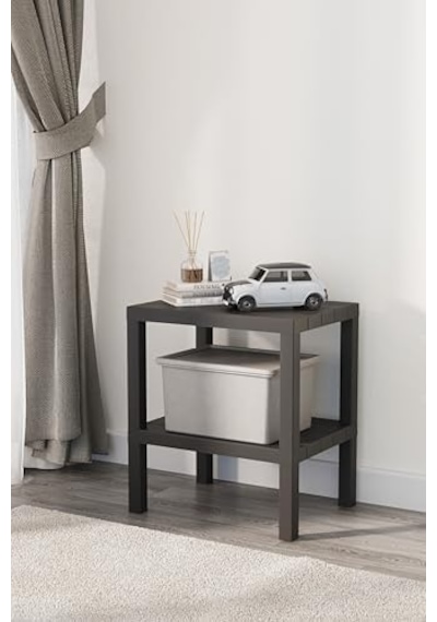 Mithra Life 2 Katlı Plastik Siyah Banyo Mutfak Rafı Mıt1055 50 x 22