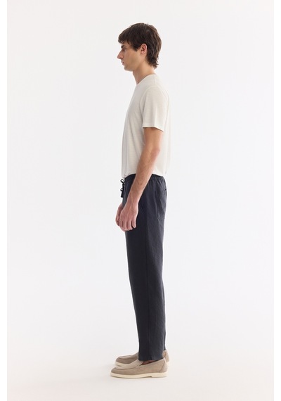 Avva Erkek Siyah Beli Lastikli Nefes Alan Modal Karışımlı Soft Touch Relaxed Fit Jogger Pantolon A61y3031