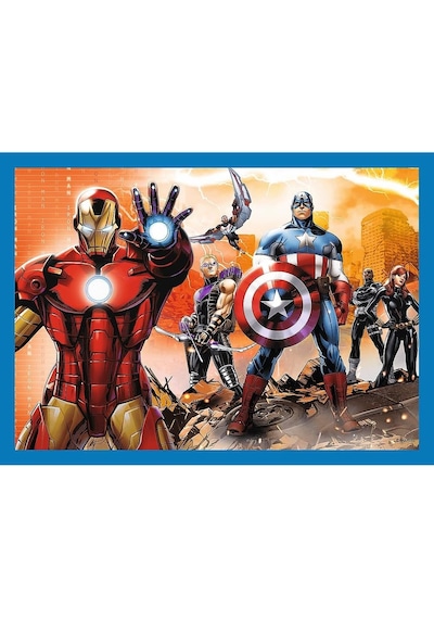 Puzzles - "4'ü 1 Arada" - Cesur Yenilmezler/disney Marvel Yenilmezler Standart