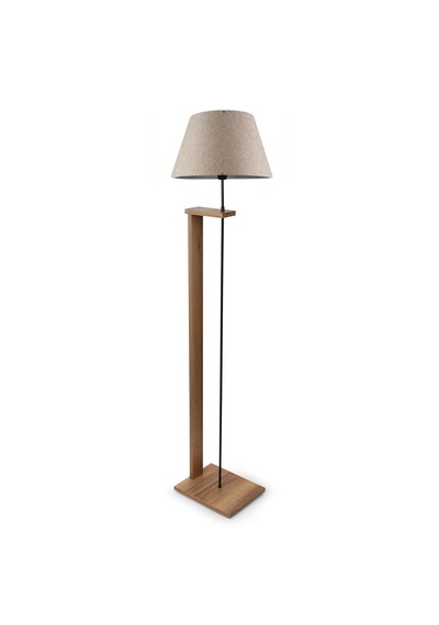 Homing Pi Ahşap Gövdeli Kumbeji Kumaş Başlıklı Lambader Ayd-3134