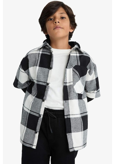 Defacto Erkek Çocuk Oversize Geniş Kalıp Kapüşonlu Ekose Desenli Flanel Uzun Kollu Gömlek F1449a825wnar213 Antrasit Defacto Erkek Çocuk Oversize Geniş Kalıp Kapüşonlu Ekose Desenli Flanel Uzun Kollu Gömlek F1449a825wnar213 Antrasit