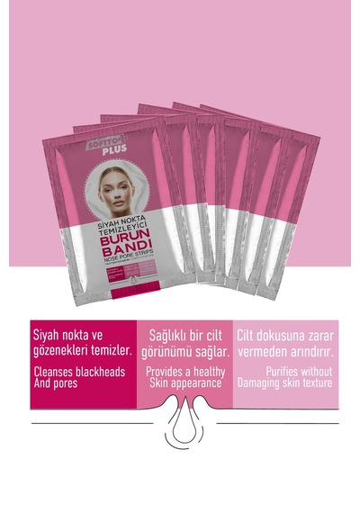Burun Bandı Siyah Nokta Temizleme Kadın 6 Lı