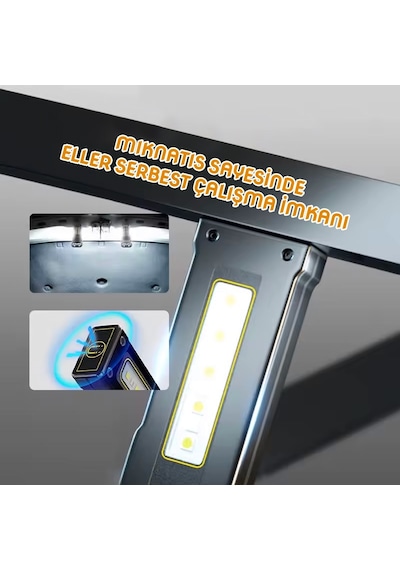 Panther Usb Şarjlı Mıknatıslı El Feneri Pt-974