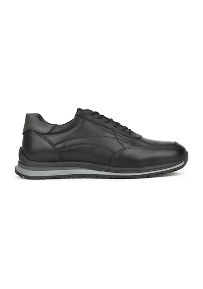 Ziya, Erkek Hakiki Deri Sneaker 1611002z415 Siyah 1231002 415 000