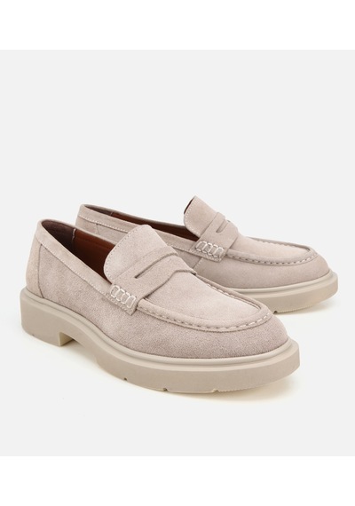 Hotiç Erkek Süet Deri Bej Kalın Tabanlı Günlük Loafer 02ayh319370a260 02ayh319370a260