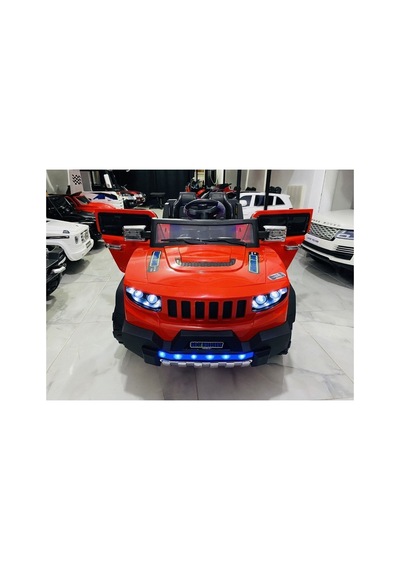 Büyük Jeep Akülü Araba 0-8 Yaş Kırmızı Kırmızı