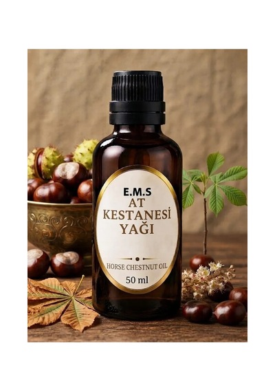 50 Ml At Kestanesi Yağı Horse Chestnut Oil %100 Saf Soğuk Pres.