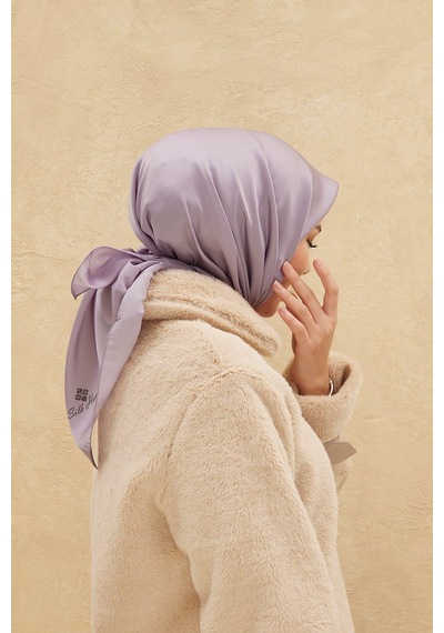 Silk Home Düz Shiny Eşarp - Lila - Lila