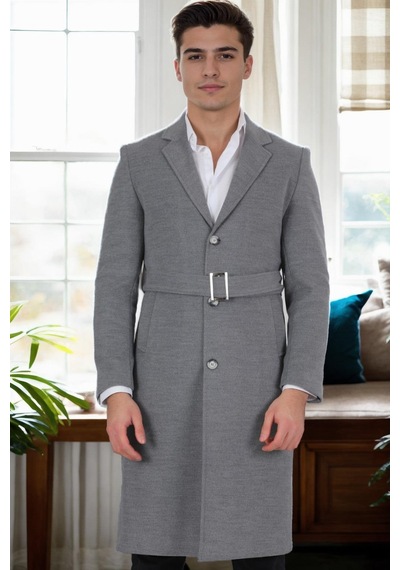 Plt9400 Dewberry Erkek Palto-gri Gri