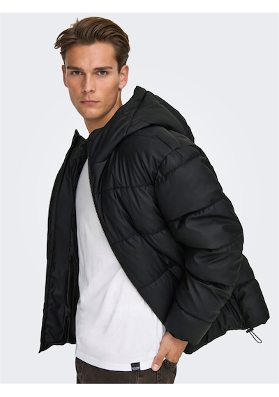 Only & Sons Onsmıchael Water Rep. Puffer Otw Erkek Siyah Mont - 22033698