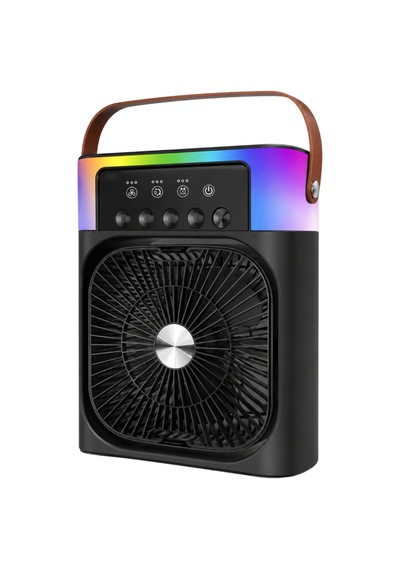 Trendlia Rgb Işıklı Buharlı Masaüstü Fan Sessiz Çalışan Usb Şarjlı Taşınabilir Fan