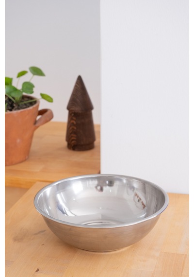 Metal 22 Cm Salata Kısır Meyve Sunum Kasesi Metal - 682974675 Metal