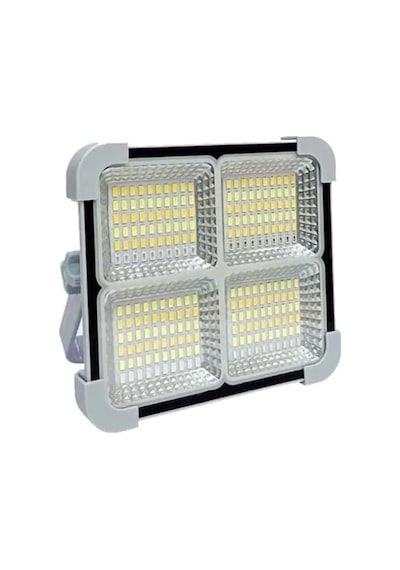 Seyyar Solar Led Projektör Gri Renk Cata 200w Güneş Enerjili Portatif Led Işık Taşınabilir Sokak Aydınlatması I