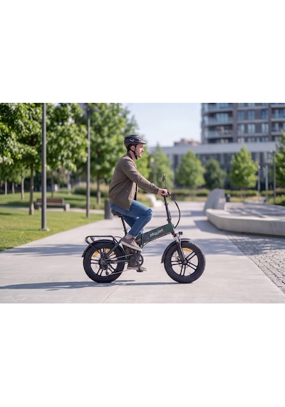 Skyjet Trvııı Pro 1000w Elektrikli Bisiklet Ayna Çanta Ve El Gazı Hediyeli Yeşil