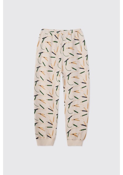 Panço Erkek Çocuk Ekru Pijama Takımı 2621bk39002 Krem