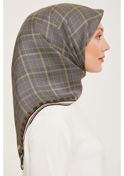 Armine Twill İpek Eşarp 23ka9029 54 - Sarı