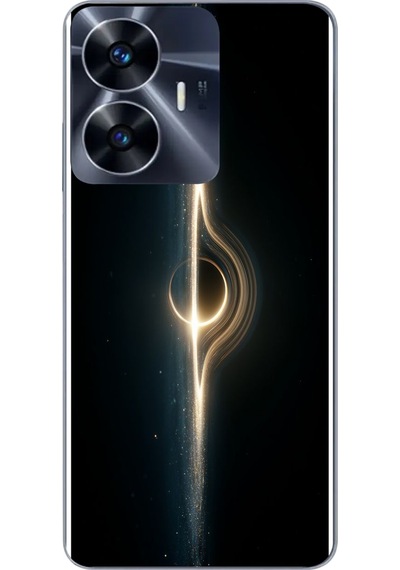 Realme C55 Uyumlu Galaksi Uzay Baskılı Silikon Kılıf Renkli