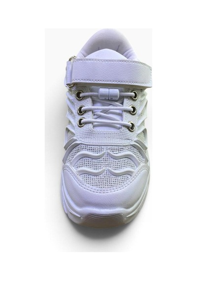 Shoes Kız Çocuk Kalın Tabanlı Cırt Bantlı Spor Ayakkabı Beyaz - 941234682 Beyaz