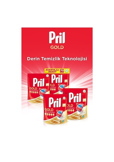 Pril Gold 45 Yıkama Bulaşık Makinesi Deterjanı Tableti