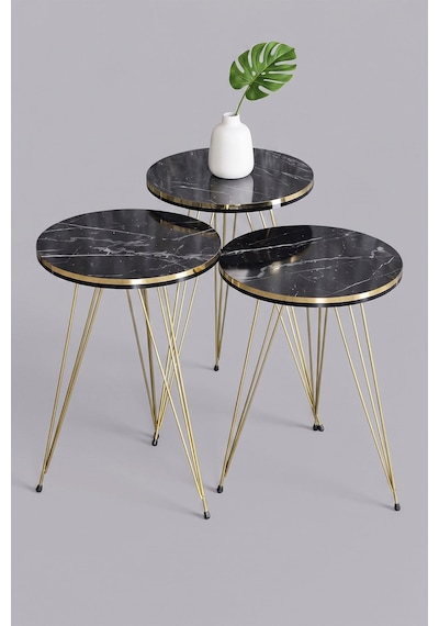 Kahveci.store Gold Tel Zigon Bendir Siyah 3'lü 22