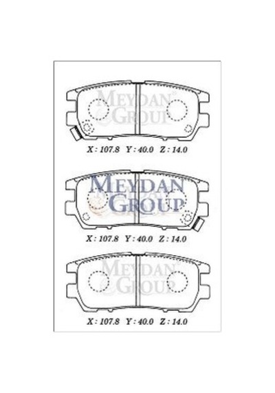 Mıtsubıshı Pajero- 98/00 Arka Fren Balatası Disk 107,8x40x14 Daıwa