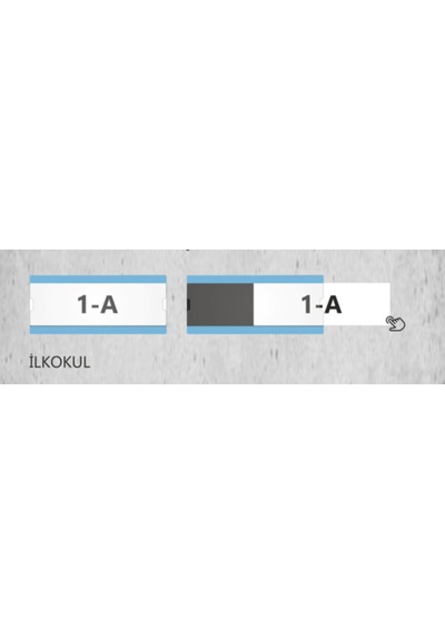 Okullara Özel Kampanya Değiştirilebilir Kapı İsimliği İlkokul