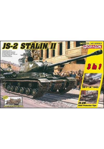 Dragon 6537 1/35 Ölçek, Js-2 Stalin Iı 3 İn 1 Ve Sovyet Tank Sürücüleri Plastik Model Kiti-51094
