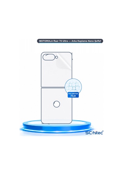 Schitec Motorola Razr 70 Ultra Arka Yüzey Nano Hidrojel Koruyucu