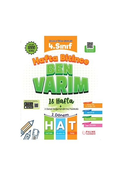 Palme 4.sınıf Hafta Bitince Ben Varım 18 Hafta 2.dönem