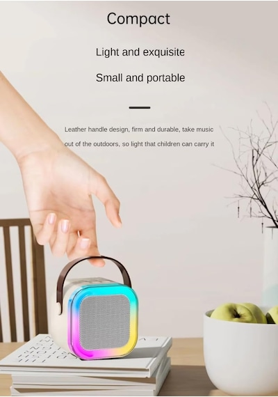 Coverzone Kablosuz Mikrofonlu Karaoke Makinesi Ent- Taşınabilir Bluetooth Hoparlör Seti Bas Tiz Ayarlı Retro Hoparlör Yetişkinler Ve Çocuklar İçin Hafıza Kartı Ve Usb 10x10x6cm Çiftli K12 - Krem Coverzone Kablosuz Mikrofonlu Karaoke Makinesi Ent- Taşınabilir Bluetooth Hoparlör Seti Bas Tiz Ayarlı Retro Hoparlör Yetişkinler Ve Çocuklar İçin Hafıza Kartı Ve Usb 10x10x6cm Çiftli K12 - Krem
