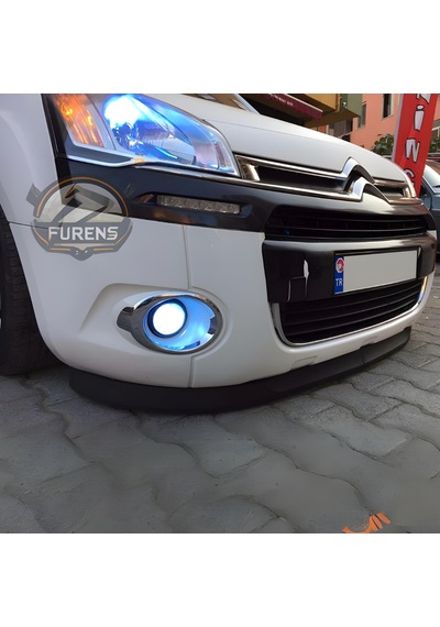 Citroen Berlingo 2009-2018 Uyumlu H Lip Esnek Ön Lip 2 Parça Karlık Ön Ek Tampon Altı Dil