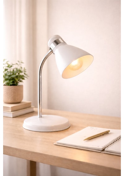 Nisaluce Modern Krom   Spiralli Masa Lambası