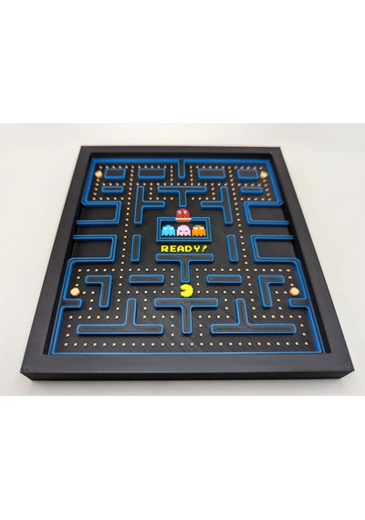 Pac-man Level 1 3d Baskı Tablo Çerceve