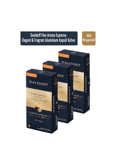 Davidoff Fine Aroma Espresso Elegant & Fragrant Kapsül Kahve 3 x 10'lu