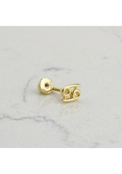 Glorria Altın Yengeç Burcu Helix Piercing Altın