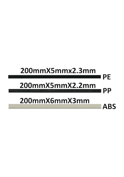 50x Set Pp Abs Pe Plastik Kaynak Çubuğu