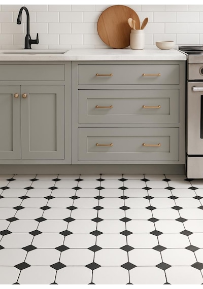 30cm X 30cm 10 Adet Yapışkanlı Karo Floor Pvc Panel Yer Zemin Kaplama Paneli Arkası Kauçuklu 3319 Çok Renkli