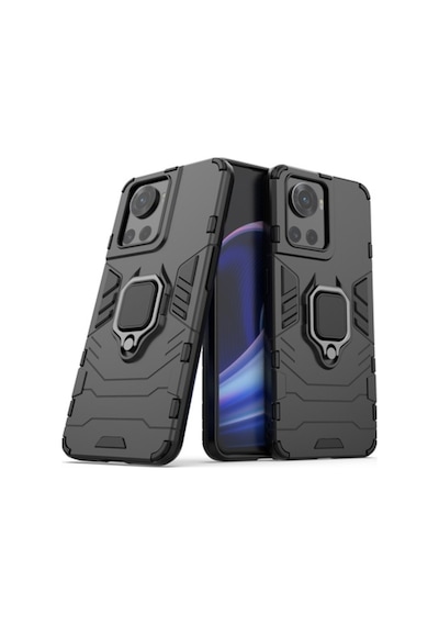 Microcase Oneplus 10R Batman Yüzüklü Armor Kilif - Siyah 546682667
