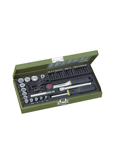 Proxxon 23070 1/4" Cırcır Kolu 39 Parçalı Lokma Ve Bits Takımı