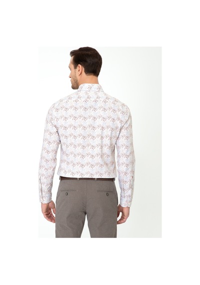 Cacharel Açık Kahverengi Slim Fit Uzun Kollu Gömlek